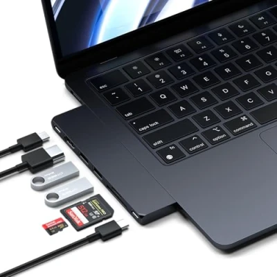 Abbildung von Satechi USB C Pro Hub Slim Adapter Midnight Black 783988