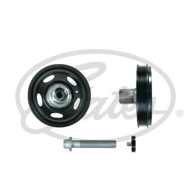 Abbildung von GATES TVD1171A Kurbelwellenriemenscheibe 153 mit Zubehör OPEL: Meriva B, Astra J Hatchback, Corsa D CHEVROLET: Orlando