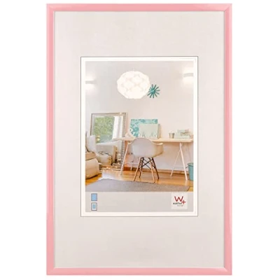 Abbildung von walther design Bilderrahmen rosa 13 x 18 cm New Lifestyle Kunststoffrahmen KV318Q