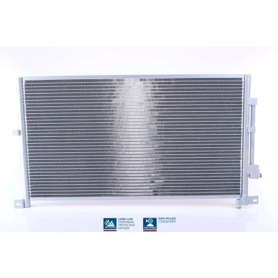 Abbildung von NISSENS 94585 Klimakondensator ohne Trockner Aluminium 670 R 134a FORD: MONDEO 3 Kombi, Stufenheck