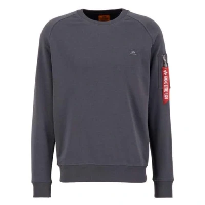 Abbildung von Alpha Industries X FIT Sweatshirt, Herren, Größe: Medium, Vintage grey