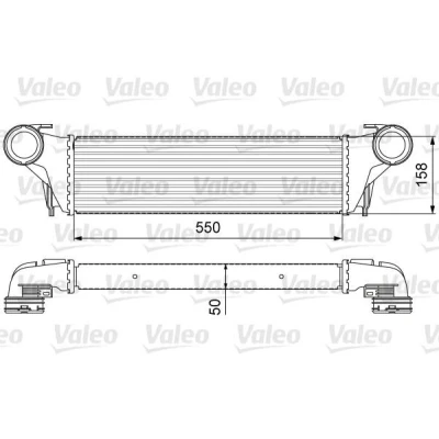 Abbildung von VALEO 818618 Ladeluftkühler ohne AGR Ventil BMW: X5
