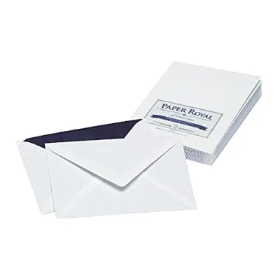 Abbildung von Rössler Papier 2031831009 Paper Royal Briefumschlagpack m. Sf., DIN C6, 20 Stück, weiß gerippt