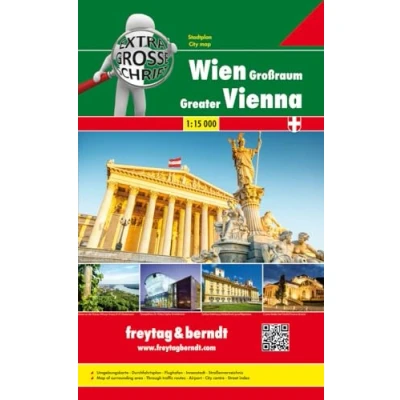 Abbildung von Wien Großraum Riesenatlas, Städteatlas 1:15.000: Format A4 Extra große Schrift (freytag &amp; berndt Stadtpläne)