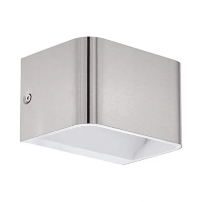 Abbildung von Eglo 98424 LED Wandleuchte SANIA 4 Up &amp; Downlight nickel matt L:13cm H:8cm T:9cm
