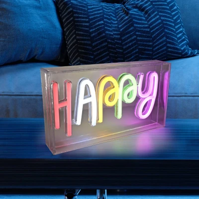 Abbildung von JUST LIGHT LED Wandleuchte »NEON HAPPY«, 1 flammig, Leuchtmittel Board fest integriert