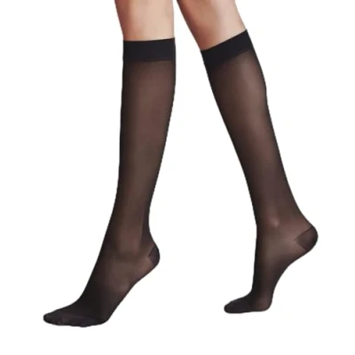 Abbildung von Falke Energize Compression Anatomical FIT Kniestrümpfe, Damen, Größe: 41 42, Black