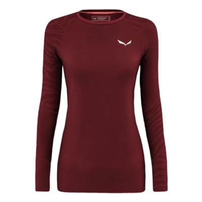 Abbildung von Salewa Damen Cristallo Warm Amr W L/S Tee. Longsleeve Tee, Syrah, S EU