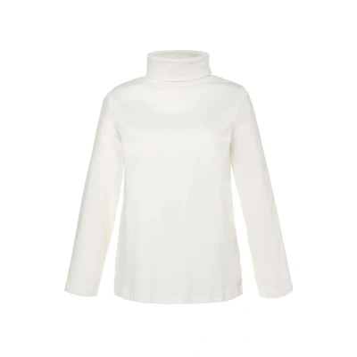 Abbildung von Ulla Popken Grosse GRÖSSEN BIS 64 Rollkragen Langarmshirt, Damen, Größe: 54/56, Natur
