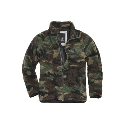 Abbildung von Brandit Teddy Fleecejacke, Herren, Größe: Small, Woodland