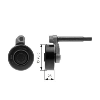 Abbildung von GATES FleetRunner Micro V Kit T39000 Spannrolle BMW: 5 Saloon, 3 Touring