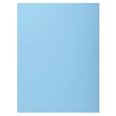 Abbildung von Exacompta 339006E 50er Pack Aktenmappen SUPER für DIN A4 mit 1 Klappe 210 g/m² PEFC™ zertifizierte Pastellfarben hellblau ideal das Büro und Schule die mobile Organisation
