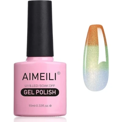 Abbildung von AIMEILI UV Nagellack Thermo, Temperatur Farbwechsel Soak Off Gel Chameleon Changing Color Nail Polish 10ml 006