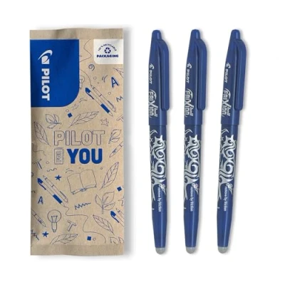 Abbildung von PILOT FriXion Ball 0.7 Set 3 Stück: Blau Radierbare Tintenroller 0,4mm Strichstärke Angenehme Schreibführung, Thermosensitive Tinte, Austauschbare Mine Mittlere Spitze