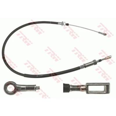 Abbildung von TRW GCH3024 Handbremsseil 1078, 762 Scheiben/Trommel FIAT: Ducato III Minibus, Van, II PEUGEOT: Boxer Van