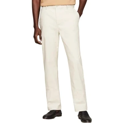 Abbildung von Tommy Hilfiger Herren Hose Essential Twill Chino Regular Fit, Beige (Bleached Stone), 38W/29L
