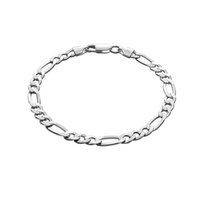 Abbildung von Herren Armband aus massivem 925 Silber, nickelfrei, hochwertig, mit Schmuckbox