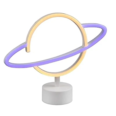 Abbildung von Reality Leuchten LED Tischleuchte Planet R55370101, Kunststoff Weiß, inkl. 1.6 Watt