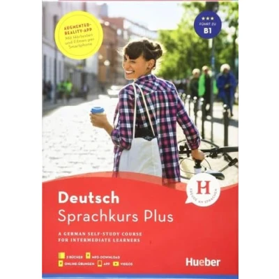 Abbildung von Hueber Sprachkurs Plus Deutsch B1, Englische Ausgabe: A German Self Study Course for Intermediate Learners / Buch mit Audios und Videos online, App, Online Übungen Begleitbuch