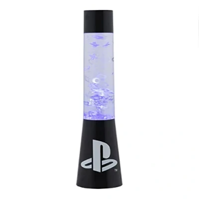 Abbildung von Paladone PP10211PS Playstation Glitter Flow Night, Bedroom Décor Mood Light, 33 cm Lampe, Kunststoff, Mehrfarbig