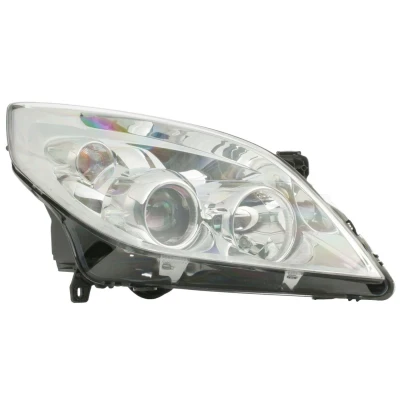 Abbildung von VALEO ORIGINAL PART 043017 Scheinwerfer rechts H1, H7, W5W, PY21W Halogen transparent mit Abblendlicht für Rechtsverkehr Stellmotor LWR