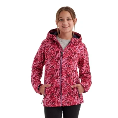 Abbildung von killtec Mädchen Softshelljacke/Outdoorjacke mit Kapuze Softshelljacke Print, dunkel himbeere, 128, 43200 000