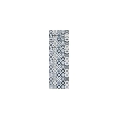 Abbildung von andiamo Teppich Läufer Marrakesch mit ruschhemmender Rückseite Küchenteppich Küchenläufer Flur Teppichläufer 50 x 150 cm Grau