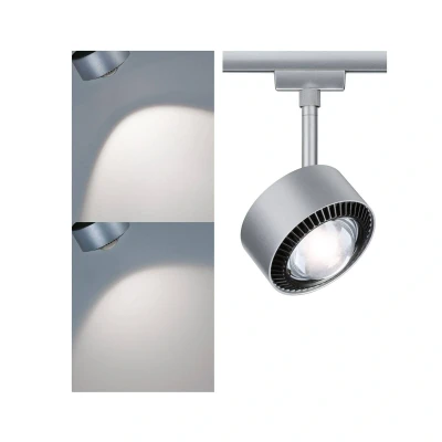 Abbildung von Paulmann Schienensystem Leuchten »URail Schienenspot Aldan 533,8lm 8W 4000K 230V Schwarz matt, Schwarz«, (1 tlg.), dimmbar Einzelspot