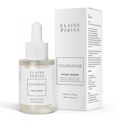 Abbildung von Couperose Gesicht Serum gegen rote Äderchen von Elaine Perine MADE IN GERMANY