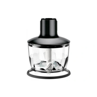 Abbildung von Braun Zerkleinerer Aufsatz MQ 30 Stabmixer Zubehör kompatibel mit MultiQuick EasyClick System, 500 ml, 220 Volt, schwarz