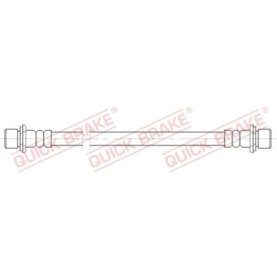 Abbildung von QUICK BRAKE 25.075 Bremsschläuche 266 M10x1 TOYOTA: Land Cruiser Prado 120