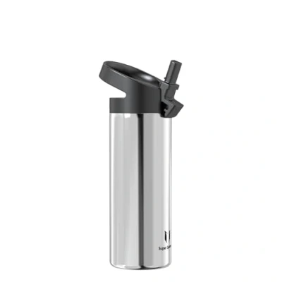 Abbildung von Super Sparrow Trinkflasche Kinder 500ml Breite Öffnung SwivelSip Thermosflasche BPA Frei Thermoskanne, Ergonomisch Trinkflaschen Strohhalm für Sport, Travel, Schule, Outdoor