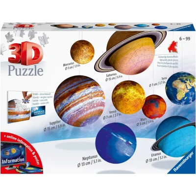 Abbildung von Ravensburger Solar System 3D Puzzle, 27, 54, 72, 108 Teile