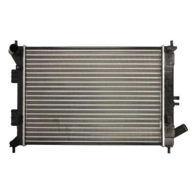 Abbildung von THERMOTEC D70317TT Kühler, Motorkühlung Aluminium 550 398 23 Kühlrippen mechanisch gefügt HYUNDAI: i30 II Coupe
