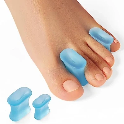 Abbildung von Welnove Zehentrenner, 12er Pack Silikon Ballenpads zur Begradigung von überstehenden Zehen, Ballen, Schwielen Ballenhilfe für Männer und Frauen