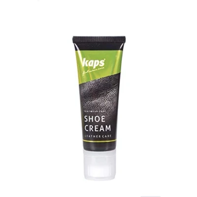 Abbildung von Kaps Schuh Creme für Leder und Synthetisches Materialien, Intensive Pflege Imprägnierung Taschen, Jacken Lederwaren, Shoe Cream, 8 Farben (117 Marineblau)