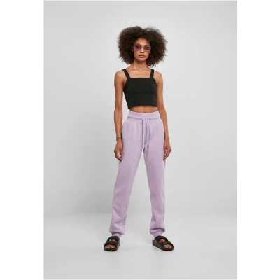 Abbildung von Urban Classics Ladies Organic HIGH Waist Sweat Pants Jogginghose, Damen, Größe: XS, Lilac