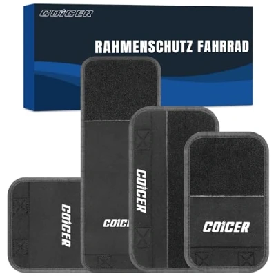 Abbildung von COICER Fahrrad Rahmenschutz Transport 4er Set Transportschutz passend für Thule fahrradträger Carbon Rahmen Schutz Zubehör Ebike Befestigung