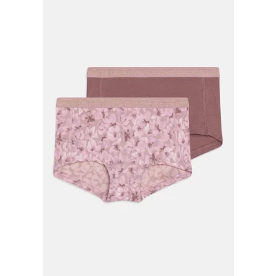 Abbildung von Name it Nkfhipster Flower 2 PACK Panties für Kinder, Größe: 158/164, Mauve shadows