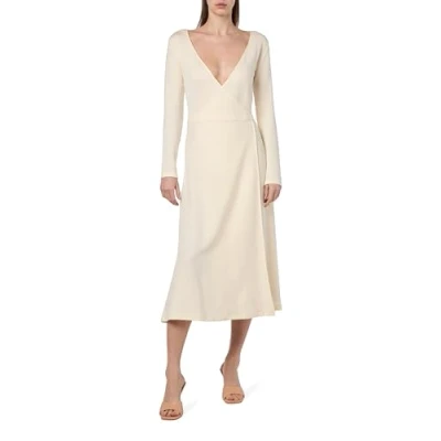 Abbildung von Tommy Hilfiger WRAP MIDI Dress Jerseykleid, Damen, Größe: Large, Calico