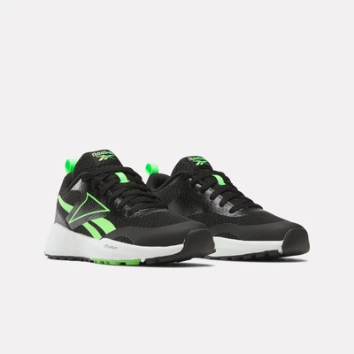 Abbildung von Reebok Energen RUN Unisex Laufschuh Straße für Kinder, Größe: 32, Black solarlime ftwrwhite Schuhe