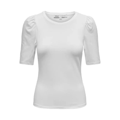 Abbildung von ONLY Onllive LOVE Tshirt basic, Damen, Größe: Large, White