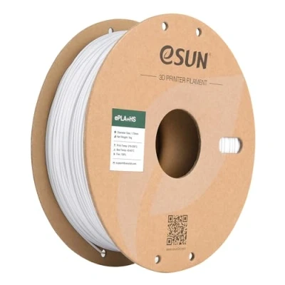 Abbildung von eSUN PLA+ Filament 1.75mm, PLA+HS Hochgeschwindigkeitsdruck 3D Drucker Maßgenauigkeit +/ 0.03mm, 1KG Spule (2.2 LBS) Speedy PLA Plus für High Speed Drucker,Kaltes Weiß