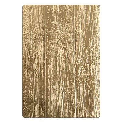 Abbildung von Sizzix Prägeschablone 662718, Holzeffekt by Tim Holtz, eine Größe, Papier, Holz Ordner, One Size