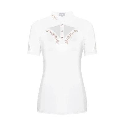 Abbildung von Fair Play Turniershirt Cathrine Rosegold Kurze Ärmel Weiß 36