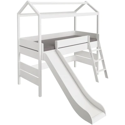 Abbildung von PAIDI Hausbett »TINY HOUSE« Spielbett mit Rutsche und Rausfallschutz, individuell gestaltbar