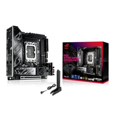 Abbildung von ASUS ROG Strix Z890 I Gaming WiFi Mainboard Sockel Intel LGA 1851 (Mini ITX, Advanced AI, DDR5, 7, M.2, PCIe 5.0, Thunderbolt 4, Q Release, DIMM Flex)