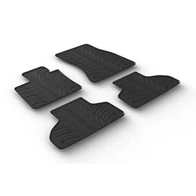 Abbildung von Gledring 0347 Fußmattensatz Gummi vorne und hinten 4 schwarz 750mm 550mm BMW: X5
