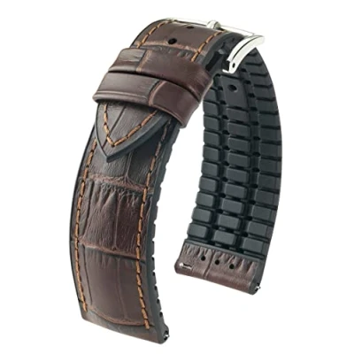 Abbildung von HIRSCH Unisex Performance Uhrenarmband Modell Paul 20 mm Braun