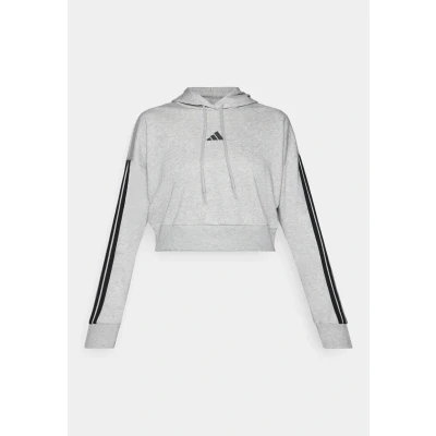 Abbildung von adidas Sportswear Kapuzenpullover, Damen, Größe: XL, Medium grey heather/black
